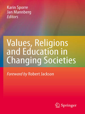 cover image of Values, Religions and Education in Changing Societies
